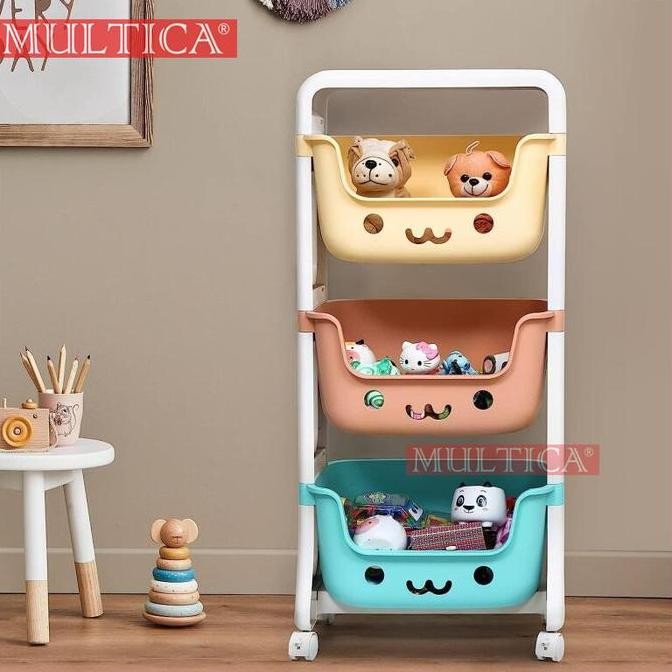 Promo Multica Cod Rak Penyimpanan Mainan / Kotak Penyimpanan Mainan Anak / Rak Mainan Beroda