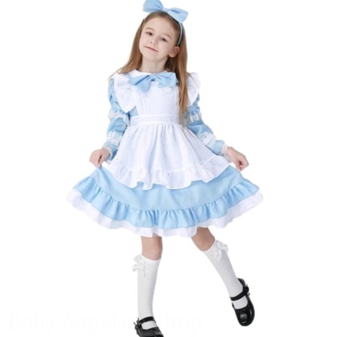 kostum alice anak / baju anak perempuan / alice in wonderland costume