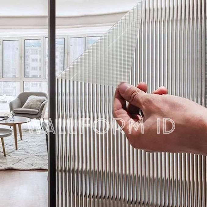 PROMO FLUTED PREMIUM REEDED MORU GLASS WINDOW STICKER | Sticker Kaca Fluted Reeded Moru Sandblast