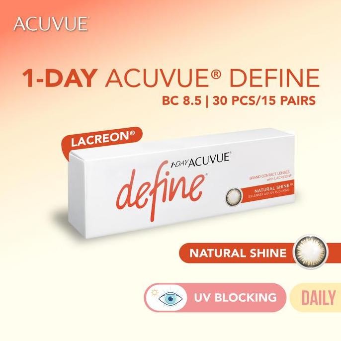 TERBARU - Softlens 1-Day ACUVUE DEFINE - NATURAL SHINE