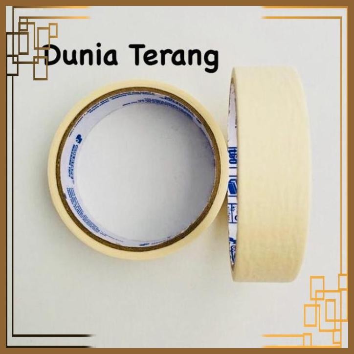 

[DTG] ISOLASI KERTAS 24 MM GOLDTAPE MASKING TAPE 1IN GOLD TAPE LAKBAN KERTAS