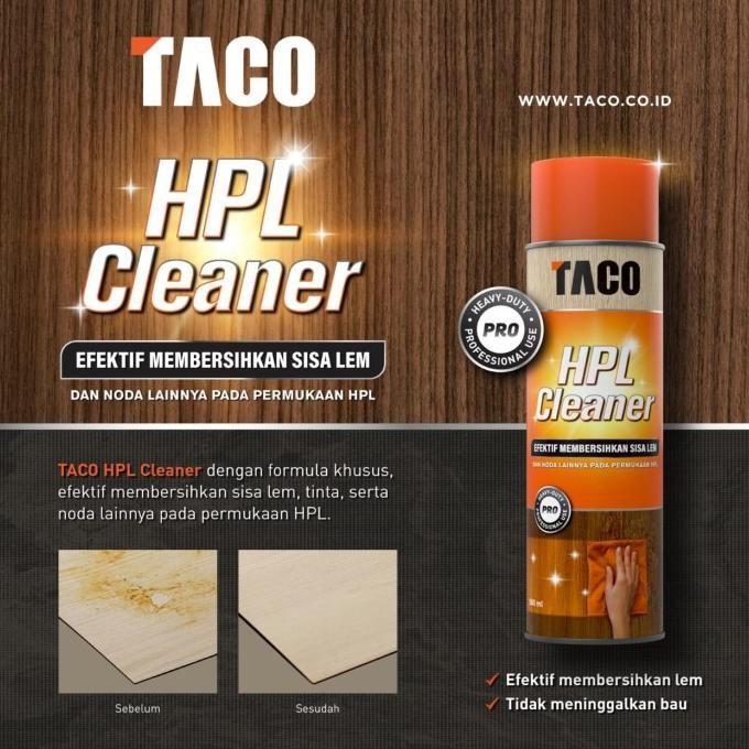 Promo hpl cleaner taco pembersih noda lem HPL, edging, pvc /botol COD