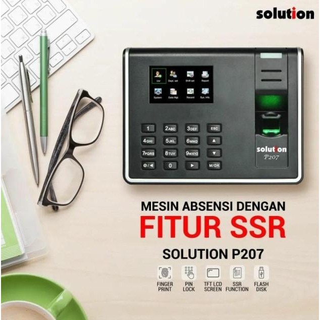 

Grosir Mesin Absensi Solution P207 Fingerprint Usb