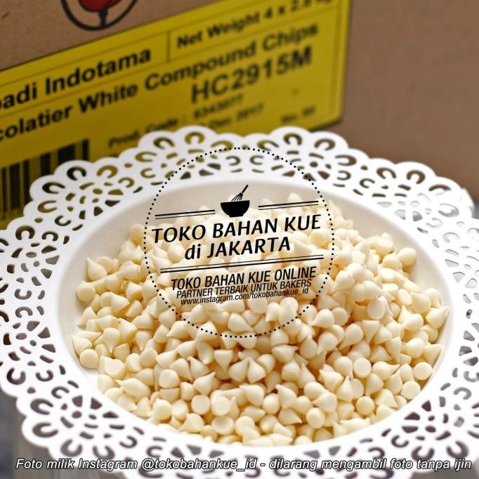 

chocolate chip white choco chips cokelat putih TULIP coklat 250 gr murah