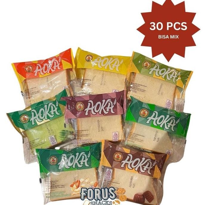 

AOKA Roti Panggang PAKET 30 PCS Sandwich VIRAL TERSEDIA SEMUA VARIAN RASA murah