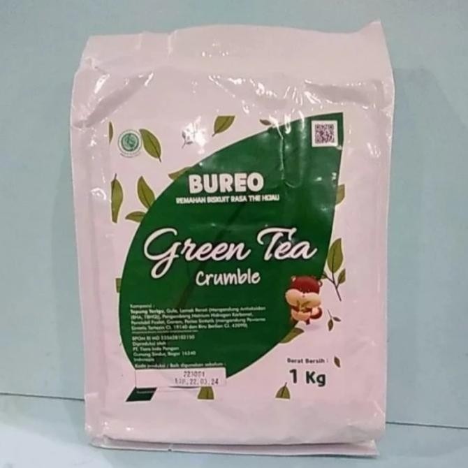 

BUREO GREENTEA CRUMBS BISCUIT KASAR 1KG murah