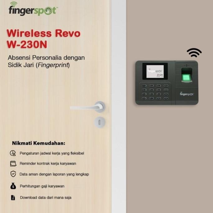 

Murah Fingerspot Revo W-230N Wifi - Mesin Absensi Finger Print (Sidik Jari)