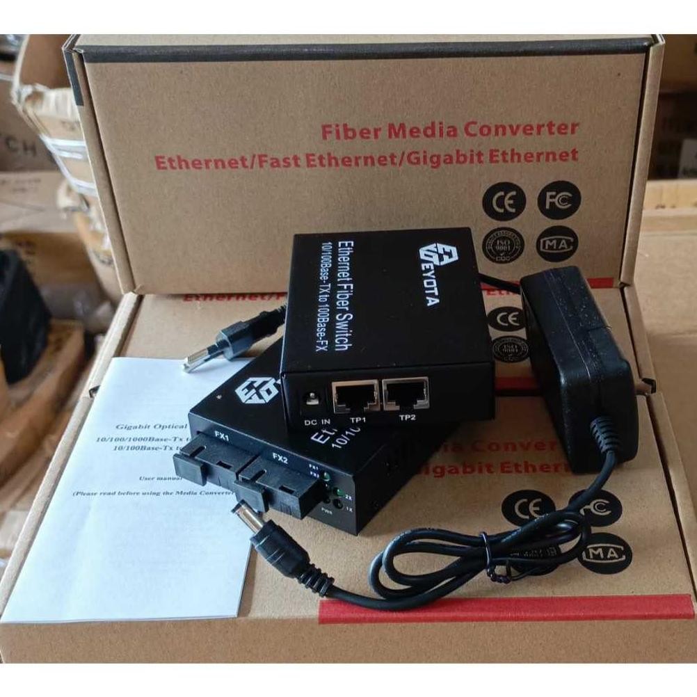 Media Converter Fo Eyota Fiber Optik Fiber Transceiver