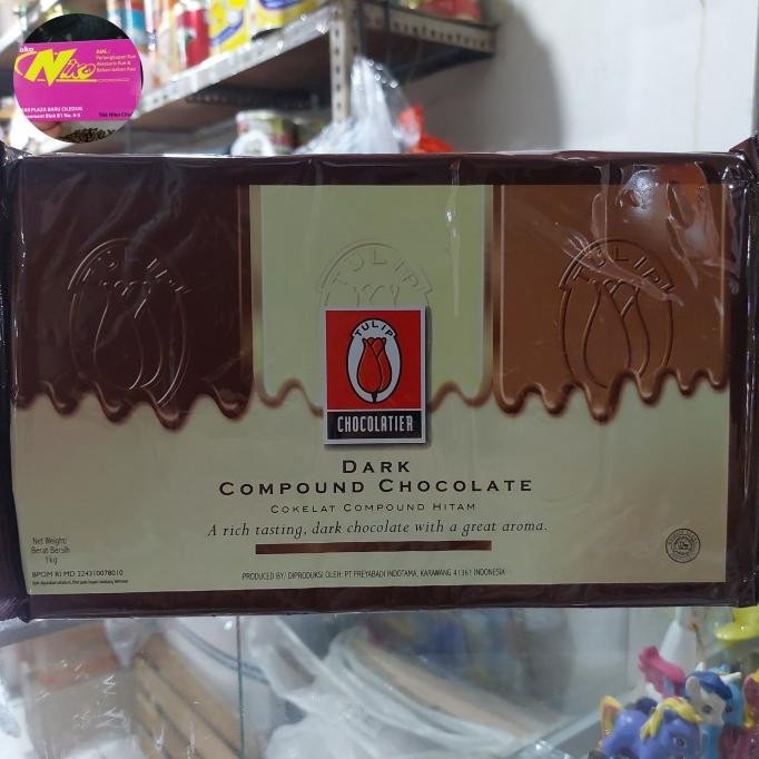 

tulip chocolate compound dark 1kg khusus grab dan gojek murah
