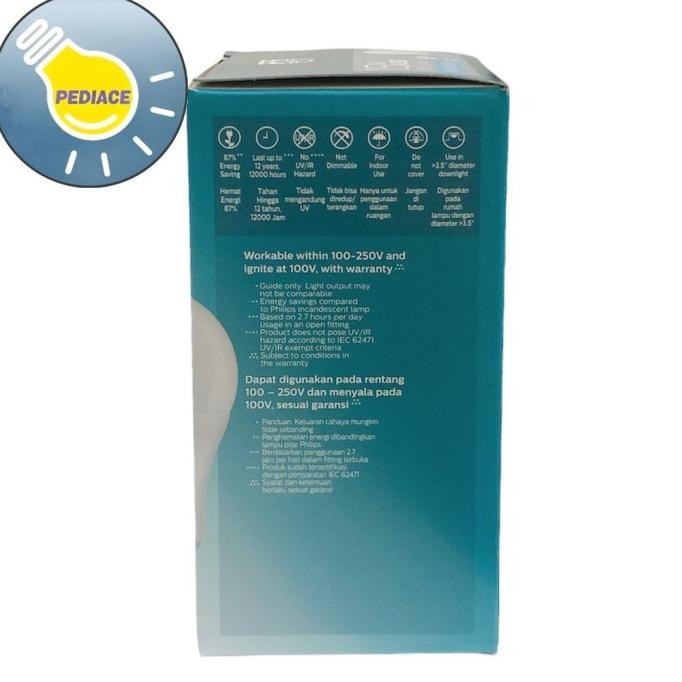 Lampu Bohlam LED 15 Watt E27 PHILIPS Essential Cool Daylight / Putih