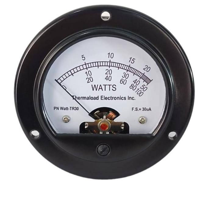 Murah Bird 43 Wattmeter Analog 9Cm Bulat 30Ua Round Panel Watt Meter Thermal
