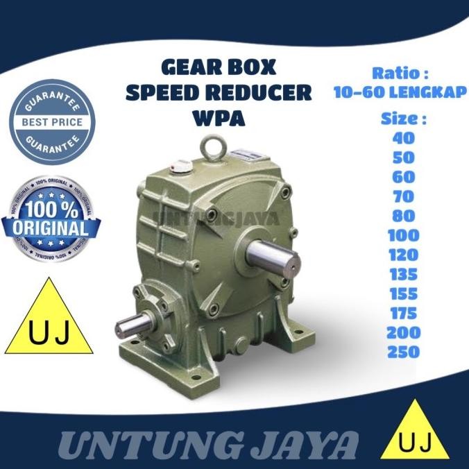 Gear Box Speed Reducer Wpa 60 Ratio 10 - 60 ( Gearbox Wpa 60 ) New Stok