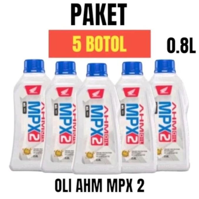 Grosir Paket Perawatan Oli Mpx 2 Isi (5 Botol) Oli Mpx2 10W-30 800Ml Paket Usaha