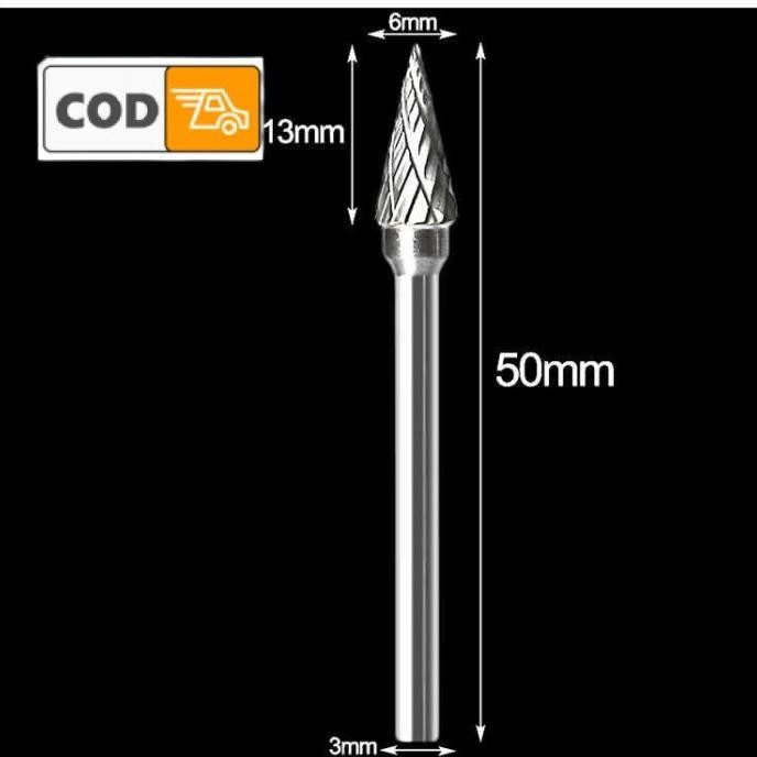 Mata Bor Tuner Porting 1 Set Lengkap Isi 10 PCS Cuner Porter Tungsten Carbide Untuk Melubangi Bubut 