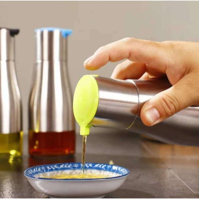 Botol Minyak 2 Sisi / Botol Minyak Antik lapis Stainless / Botol Minya