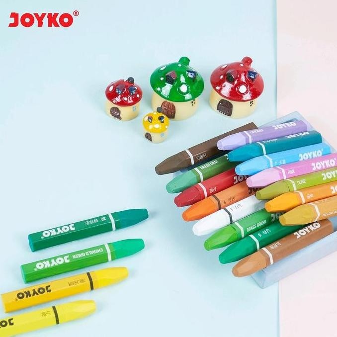 

Crayon Joyko oil pastel Krayon 55 Warna/36 Warna/24 Warna/18 Warna/12 Warna/72 Warna/48 Warna crayon Stationery ZER