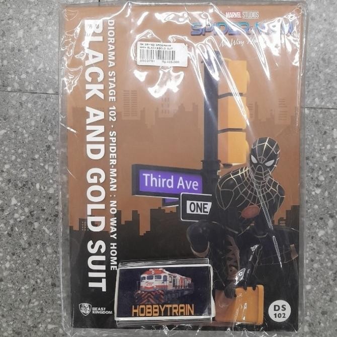 BEAST KINGDOM DIORAMA STAGE DS-102 SPIDERMAN BLACK AND GOLD SUIT