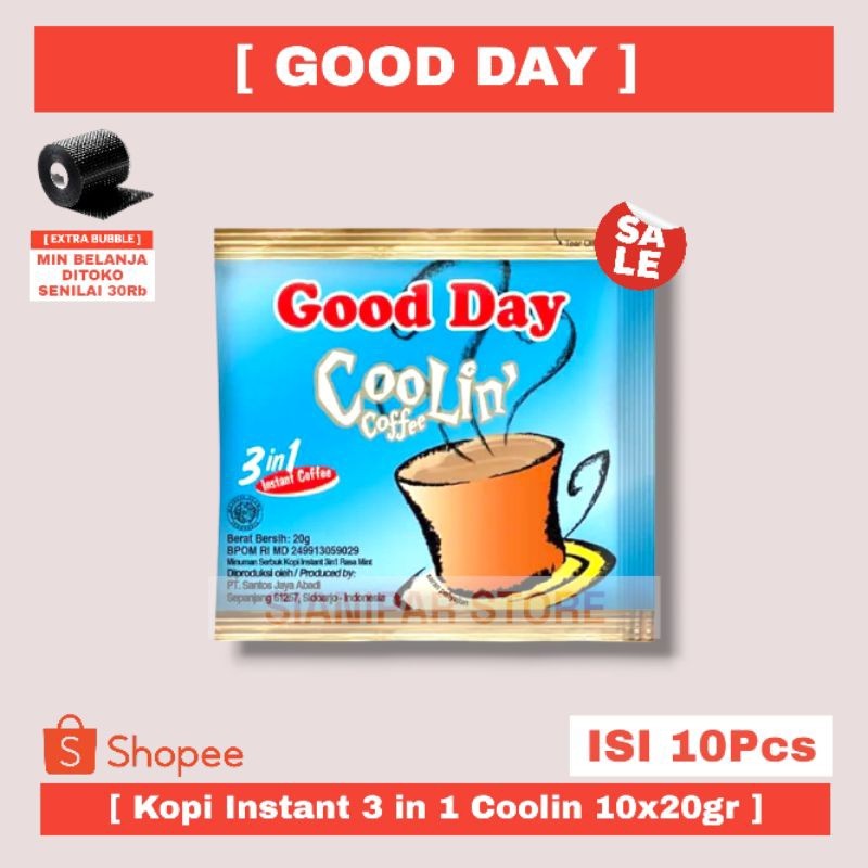 

GOOD DAY KOPI INSTANT 3 IN 1 COOLIN RCG 10x20g