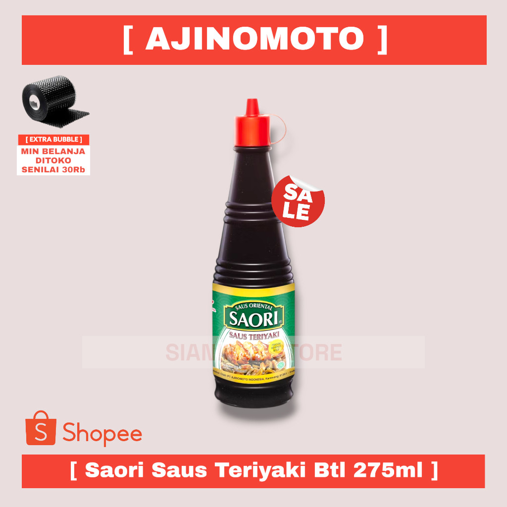 

AJINOMOTO SAUS TERIYAKI SAORI BTL 275mL