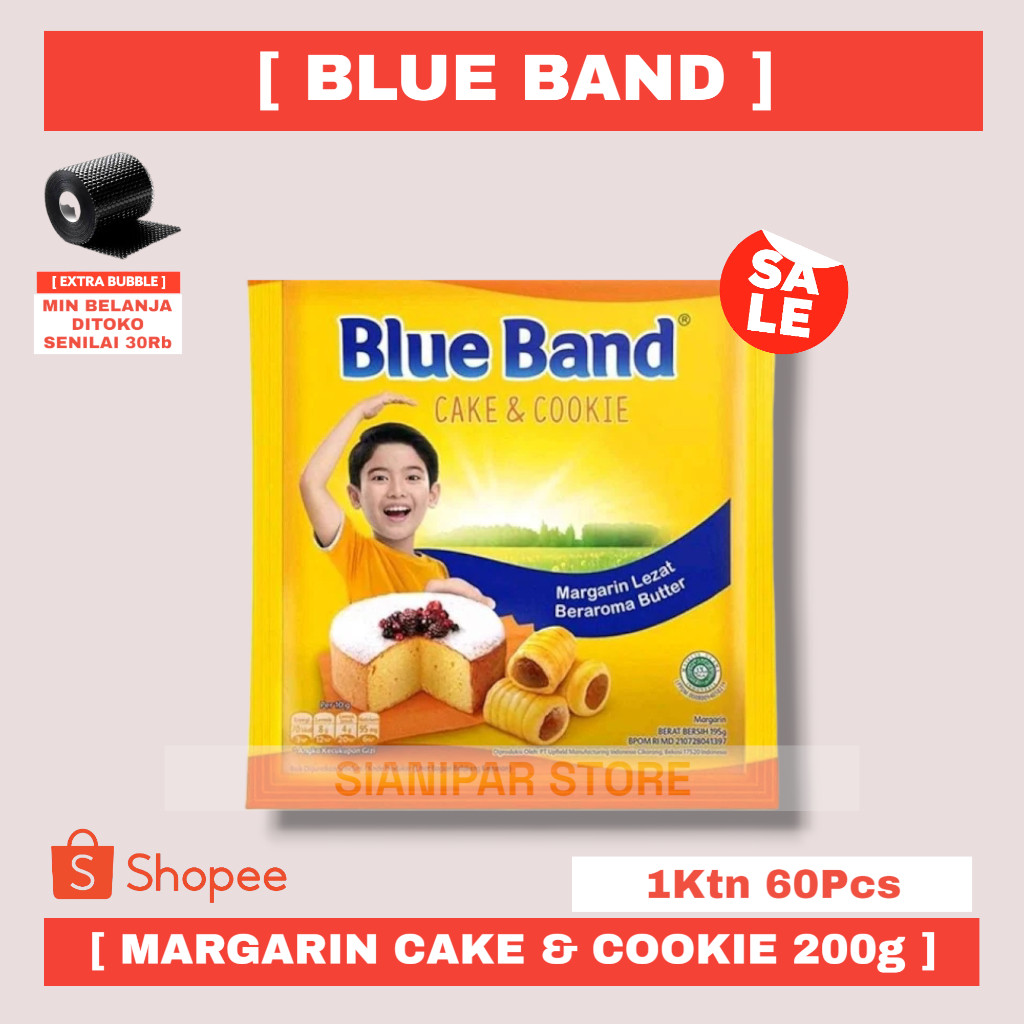 

BLUE BAND MARGARINE CAKE & COOKIE PCK 200g