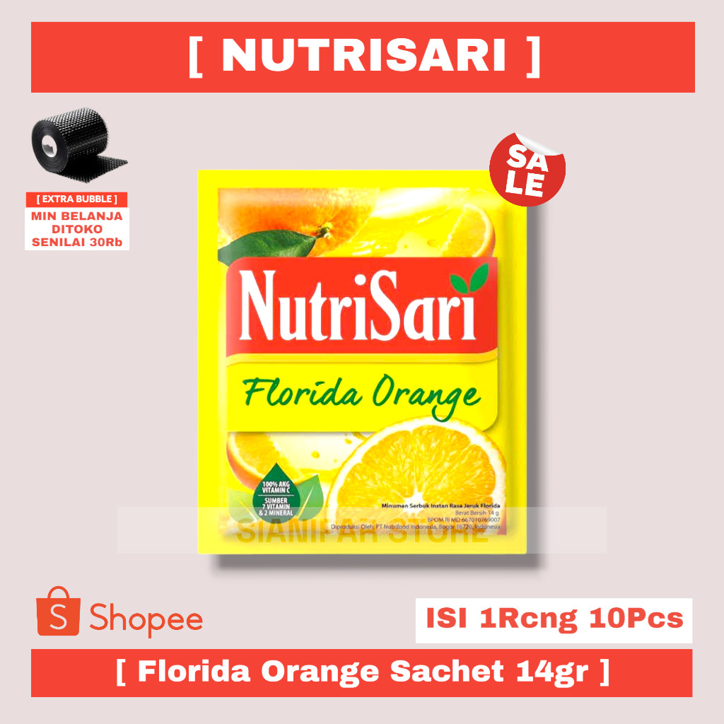 

NUTRISARI INSTANT DRINK FLORIDA ORANGE SCT 14g