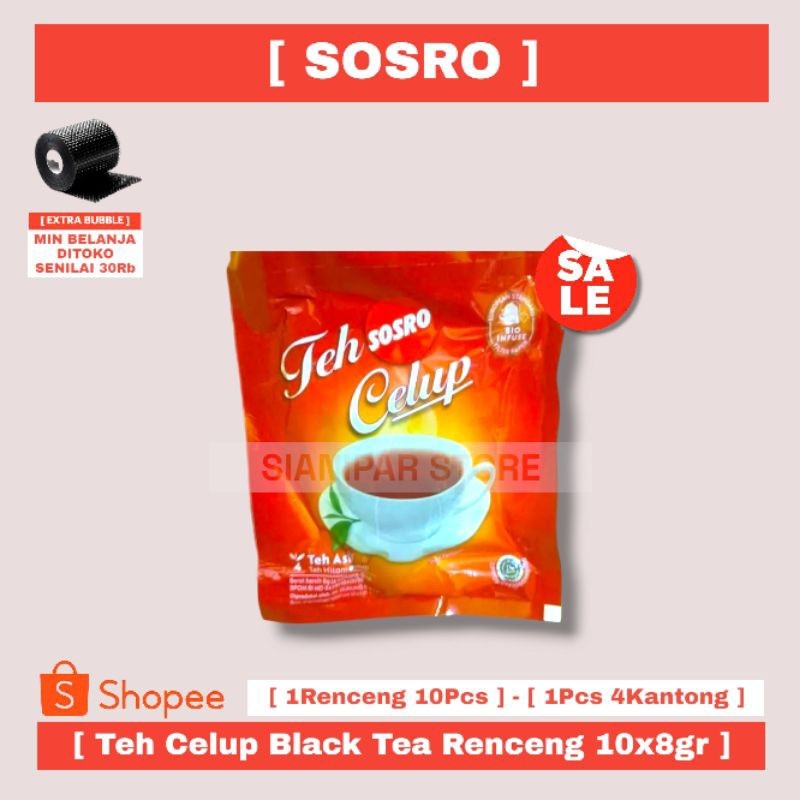 

SOSRO TEH CELUP (4'S) BLACK TEA RCG 10x8g