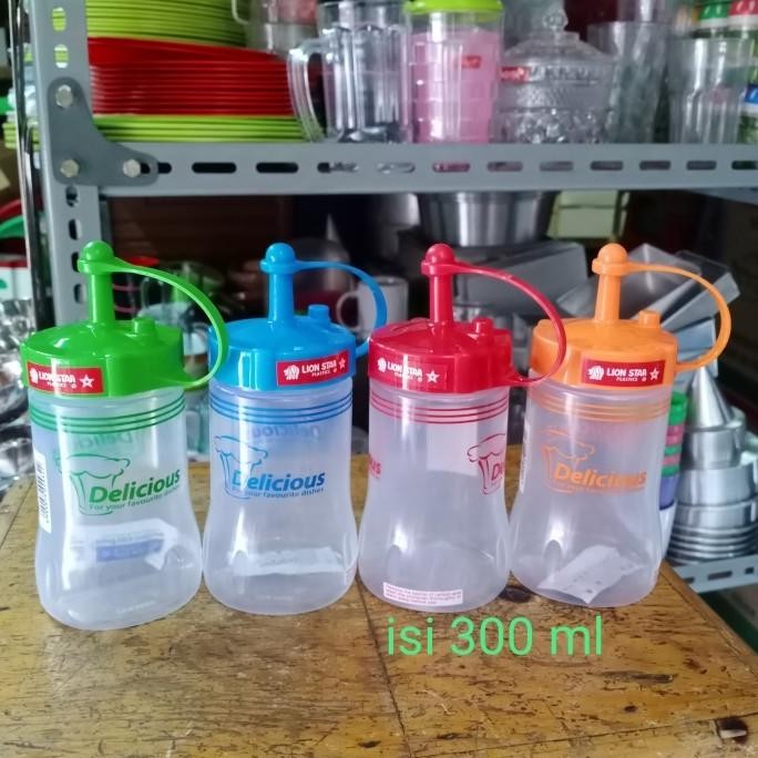 Botol Lion star plastik tempat saos/botol kecap/botol sambel