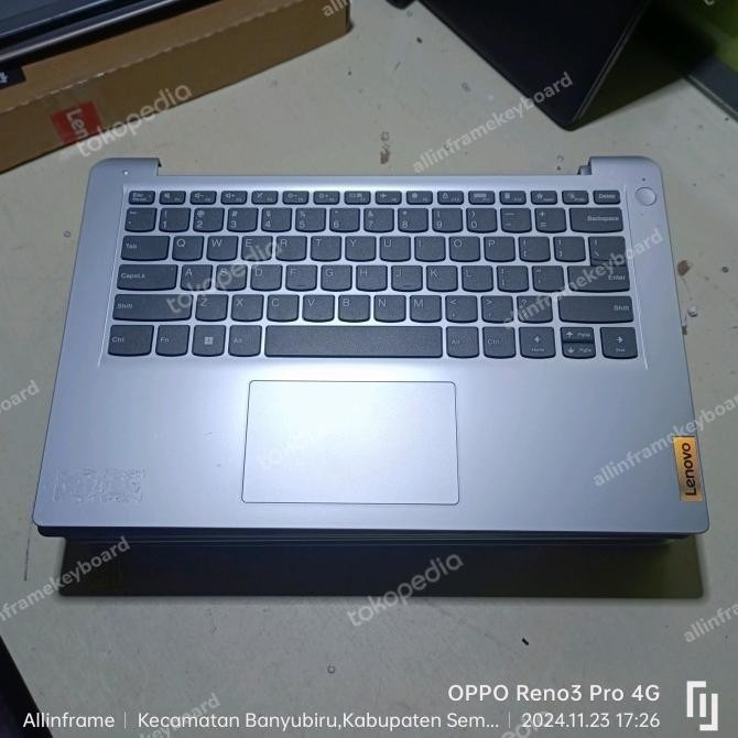 Frame Keyboard Laptop Lenovo Ideapad 1-14Amn7 1-14Ada7 1-14Alc7 Silver Co