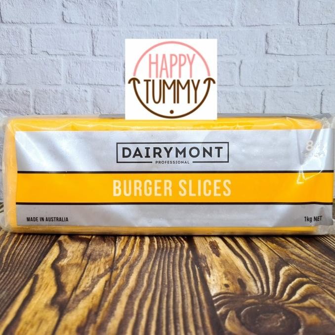

Dairymont red cheddar slice burger keju ori 1kg slices