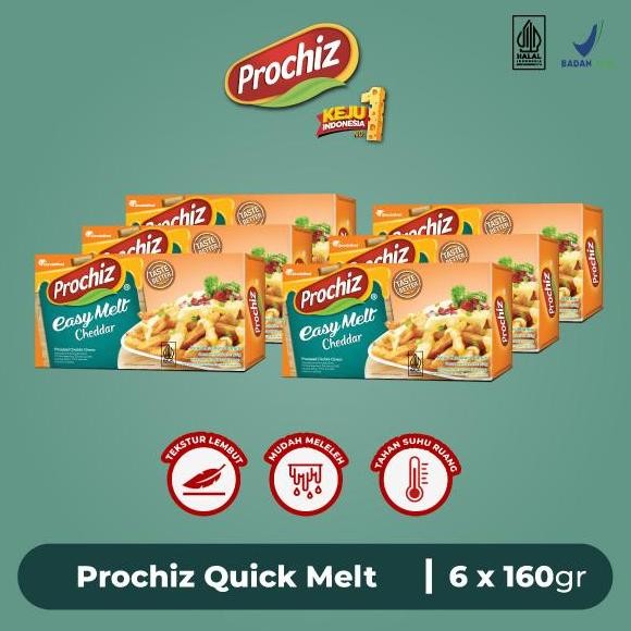 

Sale Keju Prochiz Quick Melt 160 Gr Paket 6 Pcs