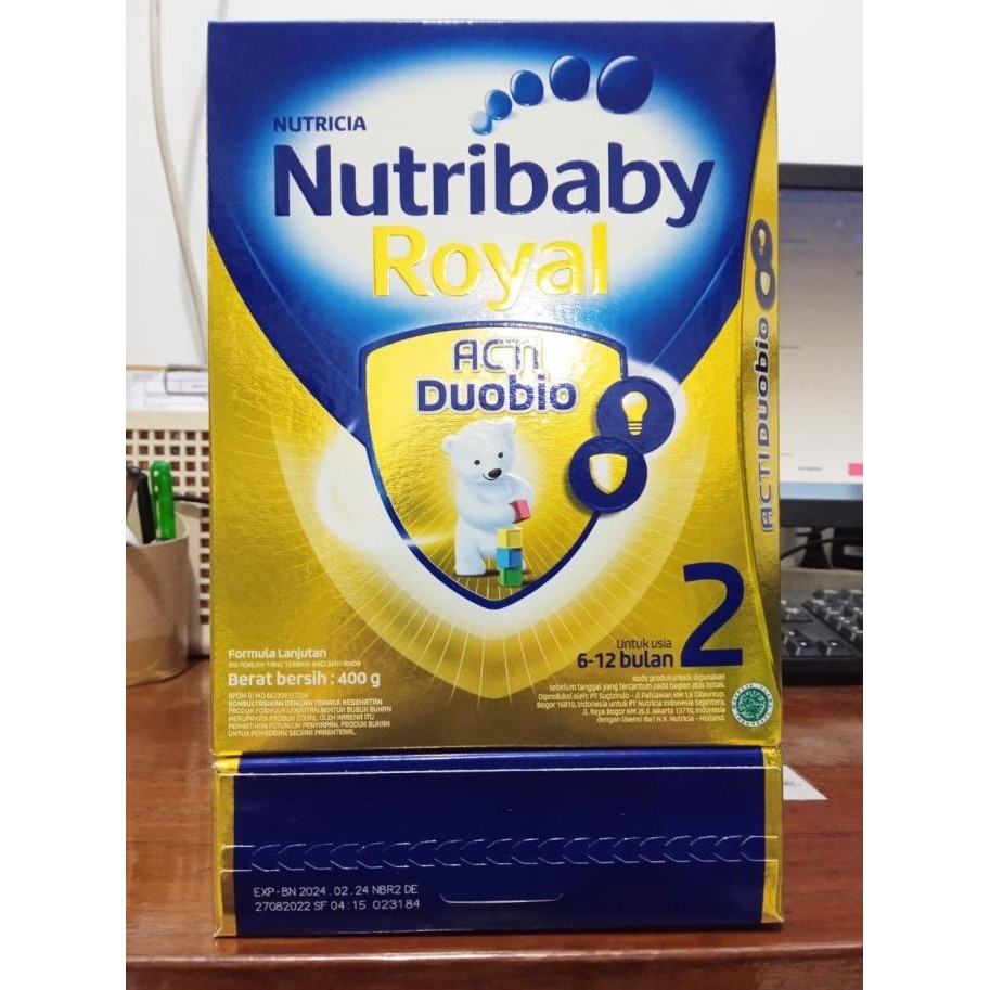 

NUTRICIA NUTRIBABY ROYAL 2 ACTI DUOBIO USIA 6 - 12 BULAN 400GR
