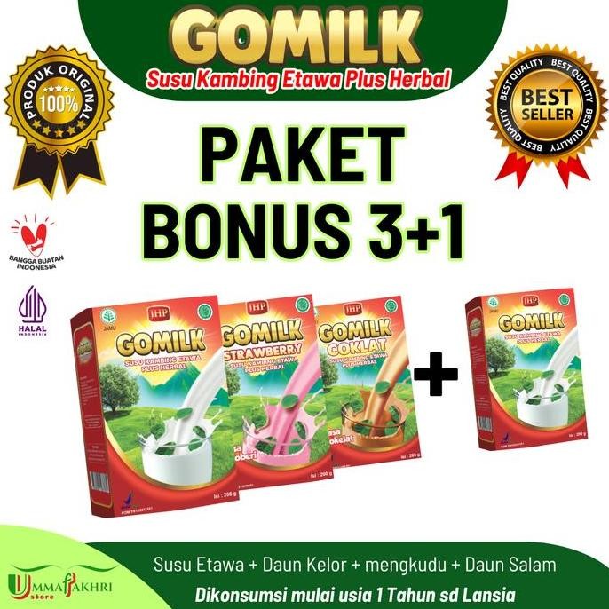 

Murah Gomilk Paket Bonus Susu Etawa Plus Herbal - 4 Box Paling Best Seller