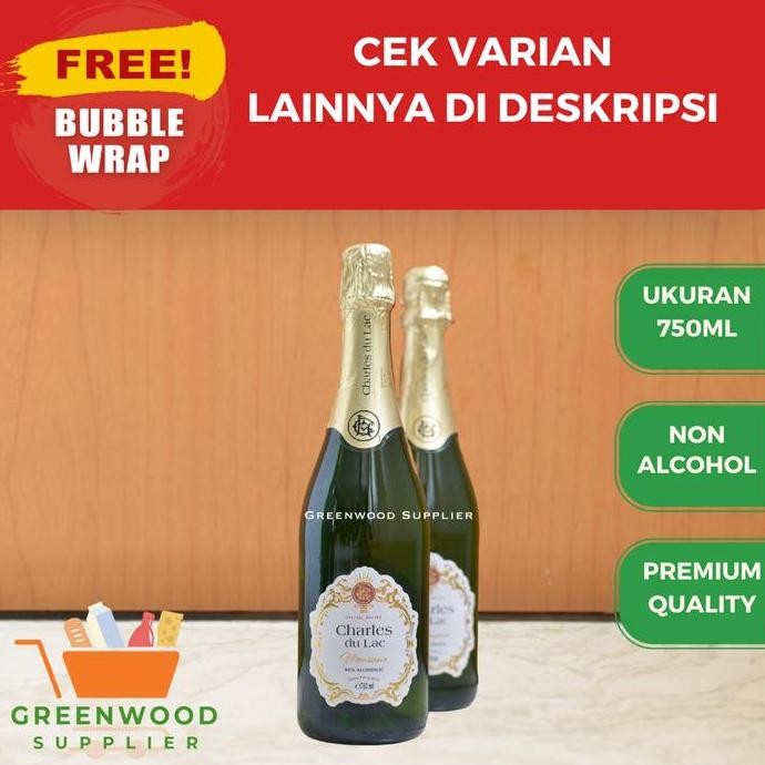 

Murah Charles Du Lac Sparkling White Grape Non Alcohol - 750Ml