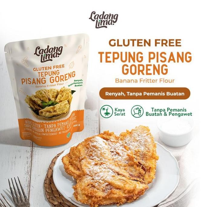 

Murah 5 Pcs Tepung Pisang 200Gr - Tepung Instan Gluten Free Ladang Lima (Tepung Singkong Pengganti Terigu)