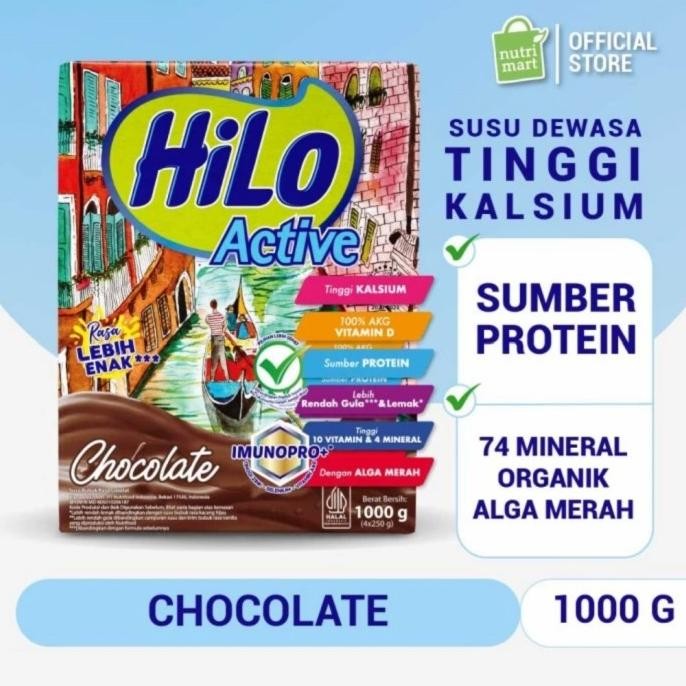 

Promo Hilo Active Chocolate 1000 Gram Hilo Aktif Coklat 1 Kg