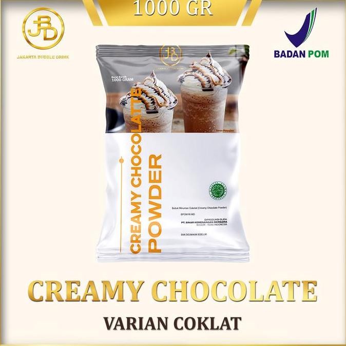 

Murah Bubuk Minuman Premium Rasa Creamy Chocolate 1Kg || Jakarta Bubble Drink Powder || Coklat Jelly Cokelat Susu