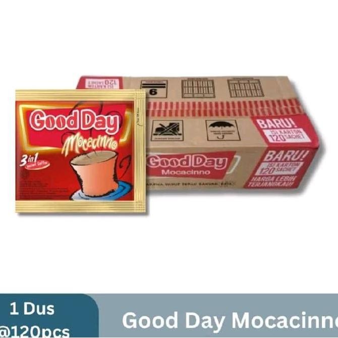 

Sale Good Day Mocacino 20Gr Isi 120Pcs/ 12Renceng/ 1Dus Kopi Coffee Manis Air Susu Minuman Robusta Bubuk