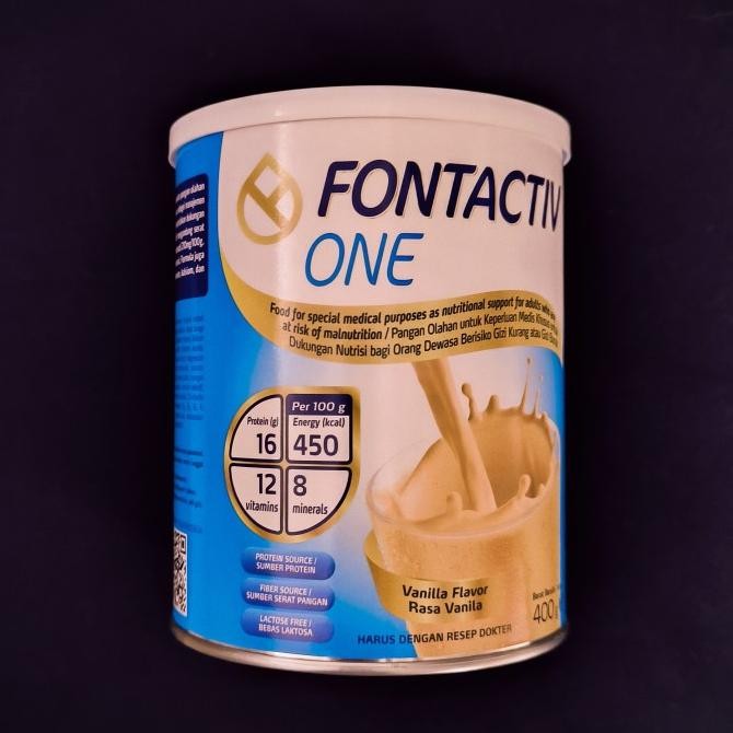

Promo Fontactiv One Susu Nutrisi Formula Lengkap Protein Whey Lemak Tak Jenuh Vitamin Mineral Serat Bebas Laktosa Rasa Vanilla Untuk Malnutrisi Anorexia Intake Kurang Manula Geriatri Bariatrik Kemoterapi Radiasi Dapat Sonde Ngt Peg Suplemen Gizi Enteral