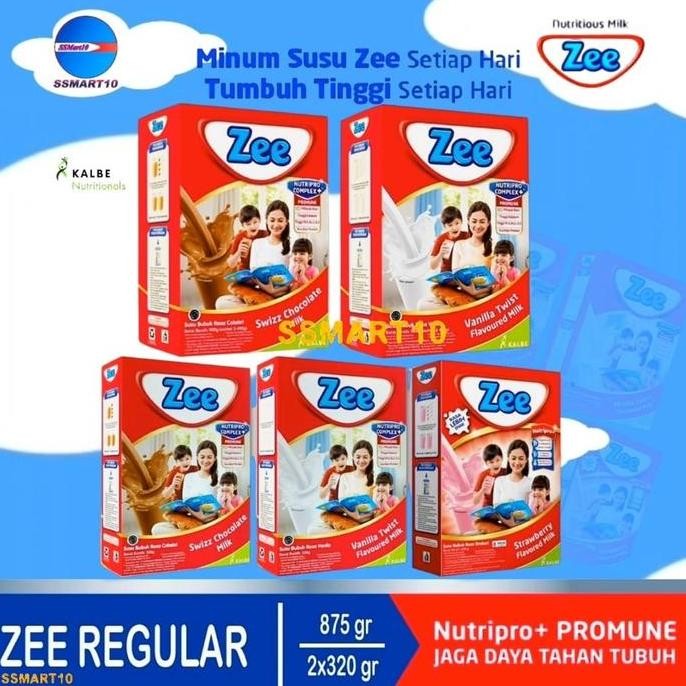 

Grosir Zee Reguler Box - 2X340Gr & 875Gr Susu Bubuk