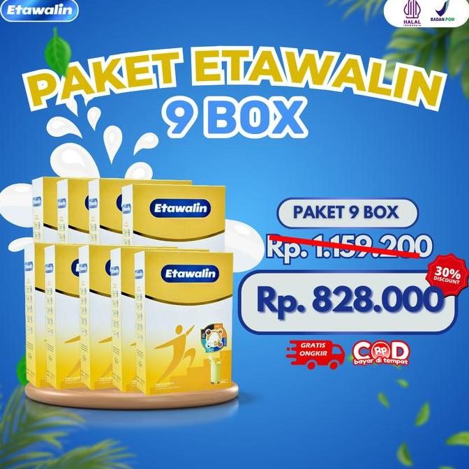 

Sale Etawalin Susu Kambing Etawa 9 Box Halal Bpom - Minuman Susu Bubuk Asli Dengan Jahe, Temulawak, Kayu Manis, Daun Salam & Sereh Dairy Milk