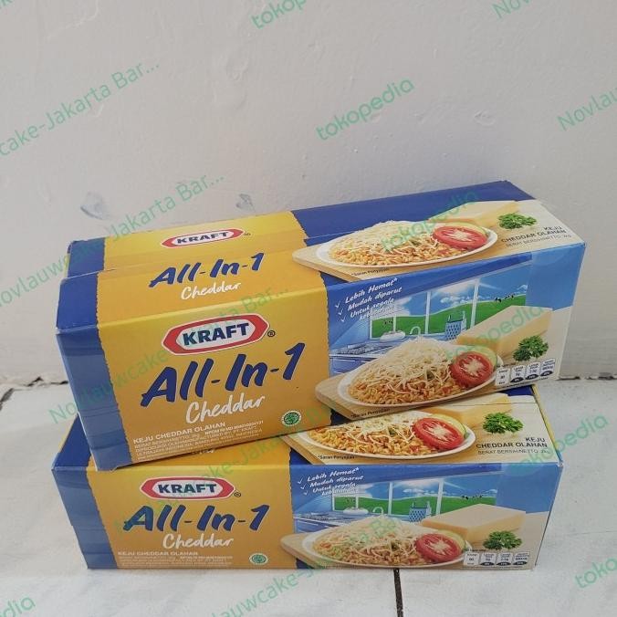 

Murah Keju Kraft Cheddar All In One 2Kg / All In 1 Cheese Cheddar