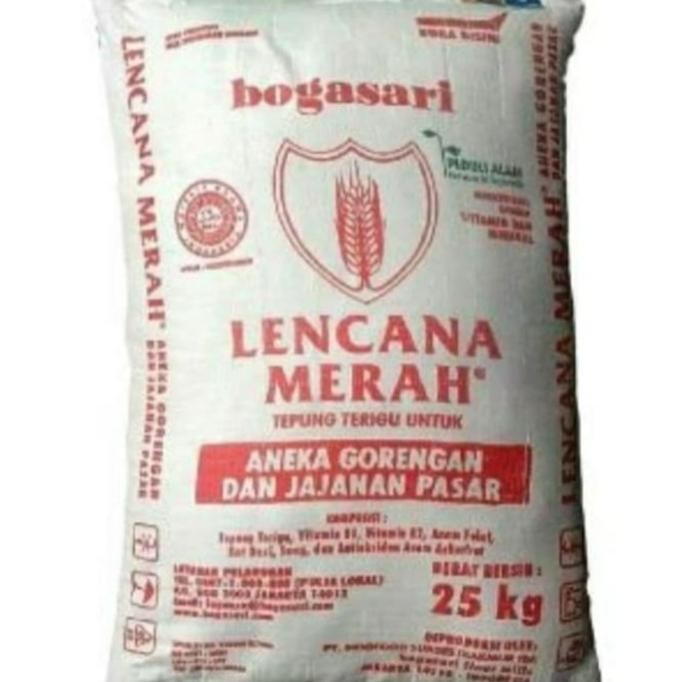 

Grosir 1 Karung Tepung Terigu Lencana Merah Lm Bogasari 25Kg
