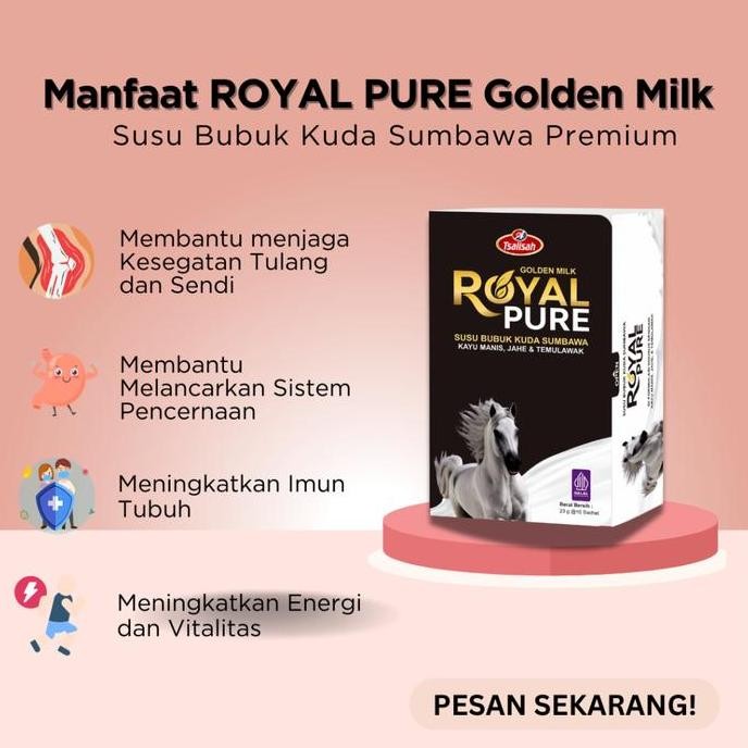 

Promo Royal Pure Susu Kuda Sumbawa 200 Gram