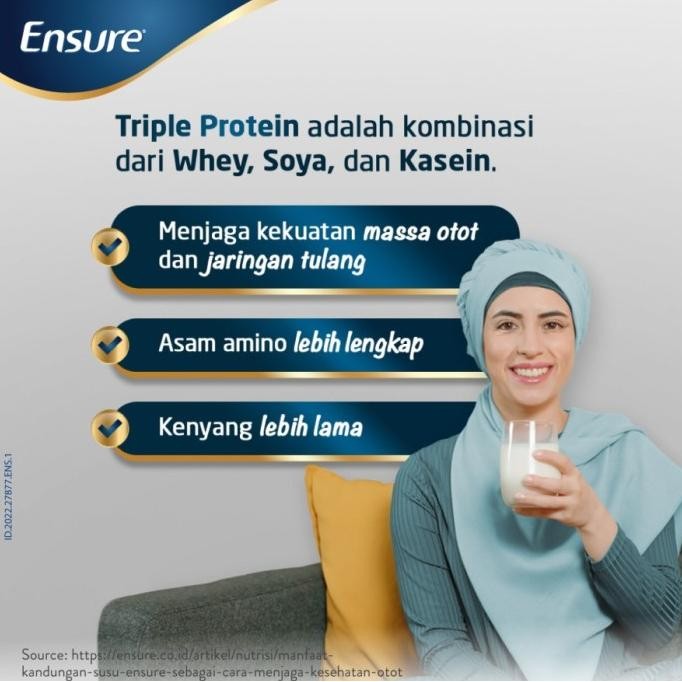 

Sale Ensure 850 Gram Susu Nutrisi Dewasa Rendah Laktosa