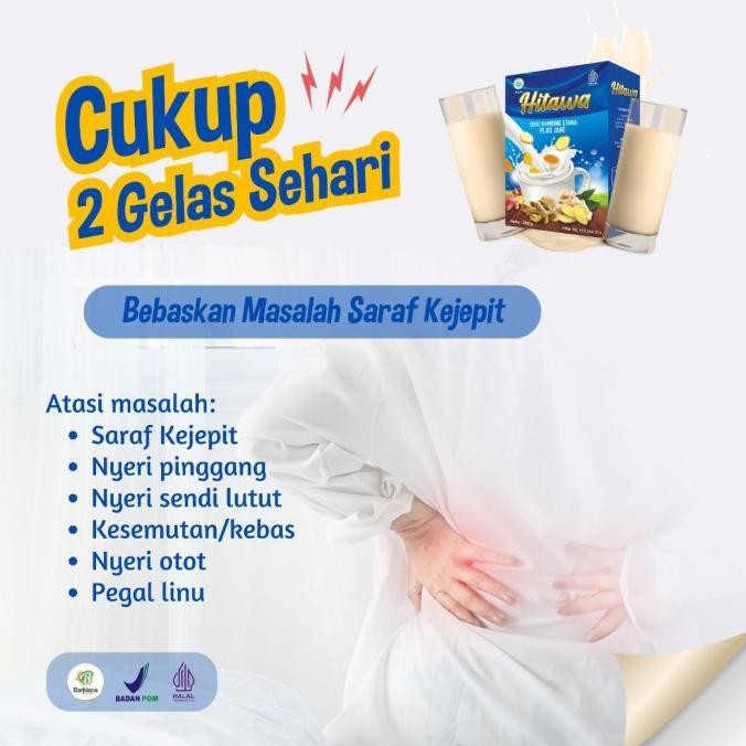 

Promo 10 Box Paket Reseller Hitawa Susu Etawa Plus Jahe Merah Dairy Gluten