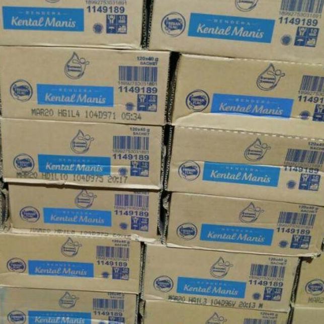 

Promo Susu Bendera Sachet 1 Dus / 20 Renceng Susu Kental Manis Putih Coklat