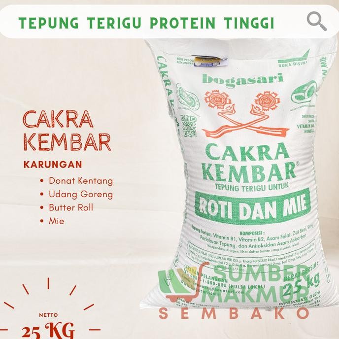 

Sale Tepung Terigu Cakra Kembar 25 Kg [Grab/Gojek Only]