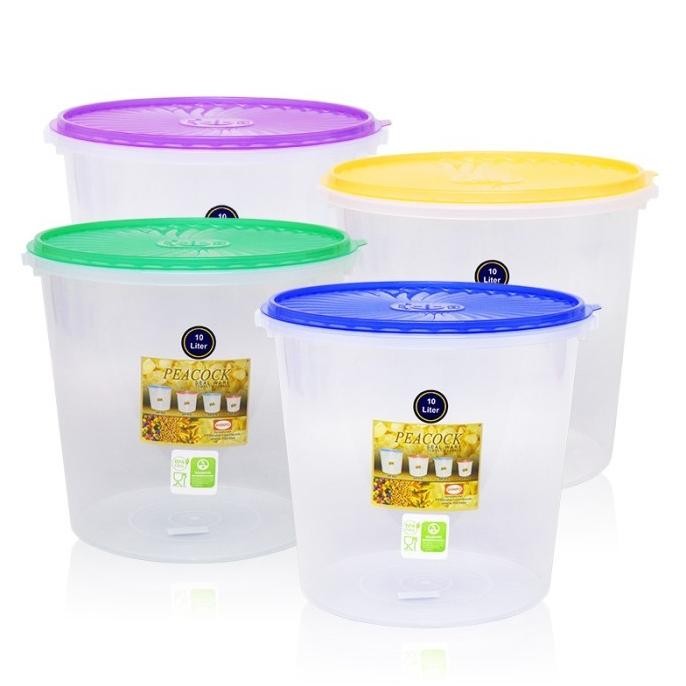 (Good) SHINPO Toples Plastik Dengan Tutup 10 Liter Sealware SPO-SIP-610