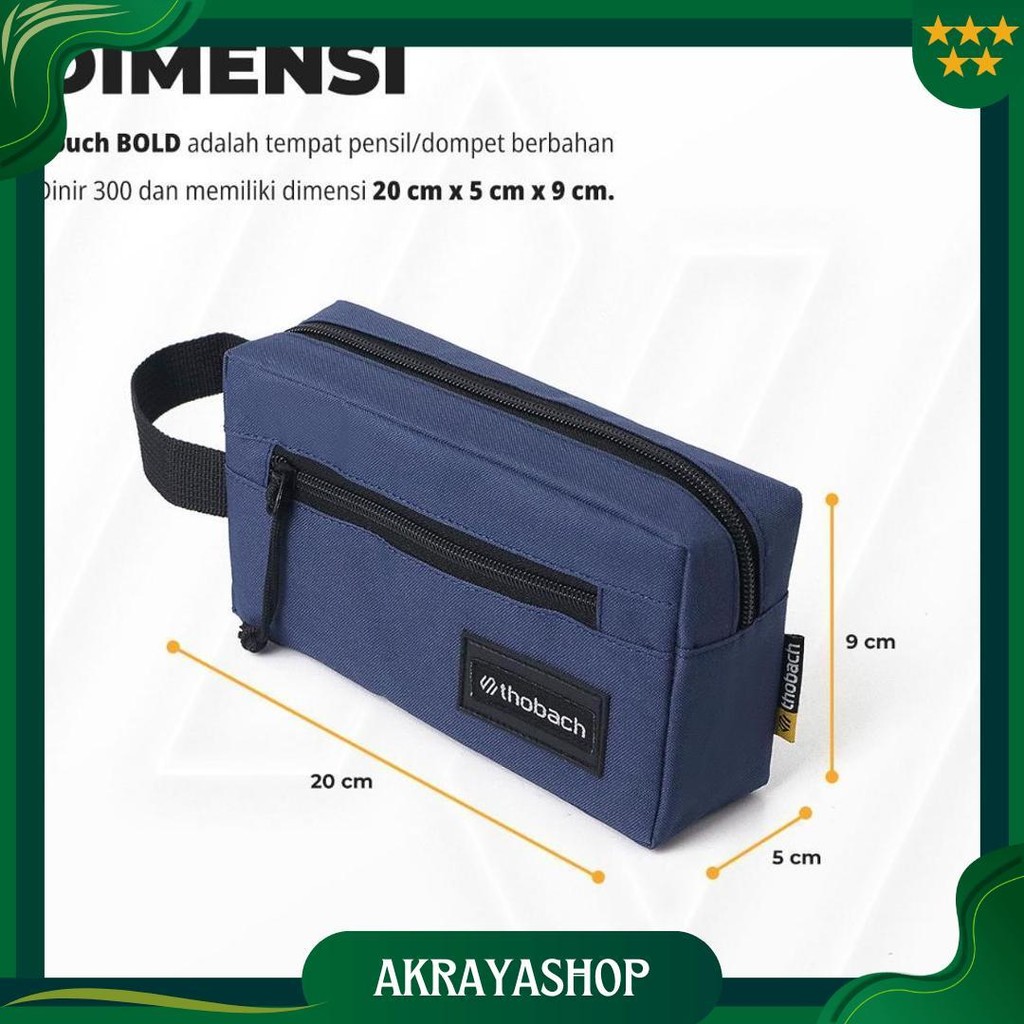 

Thobach-Pencil Case Atk Bold Kotak Pencil Sekolah Kuliah Kantor Kerja Promo Puncak