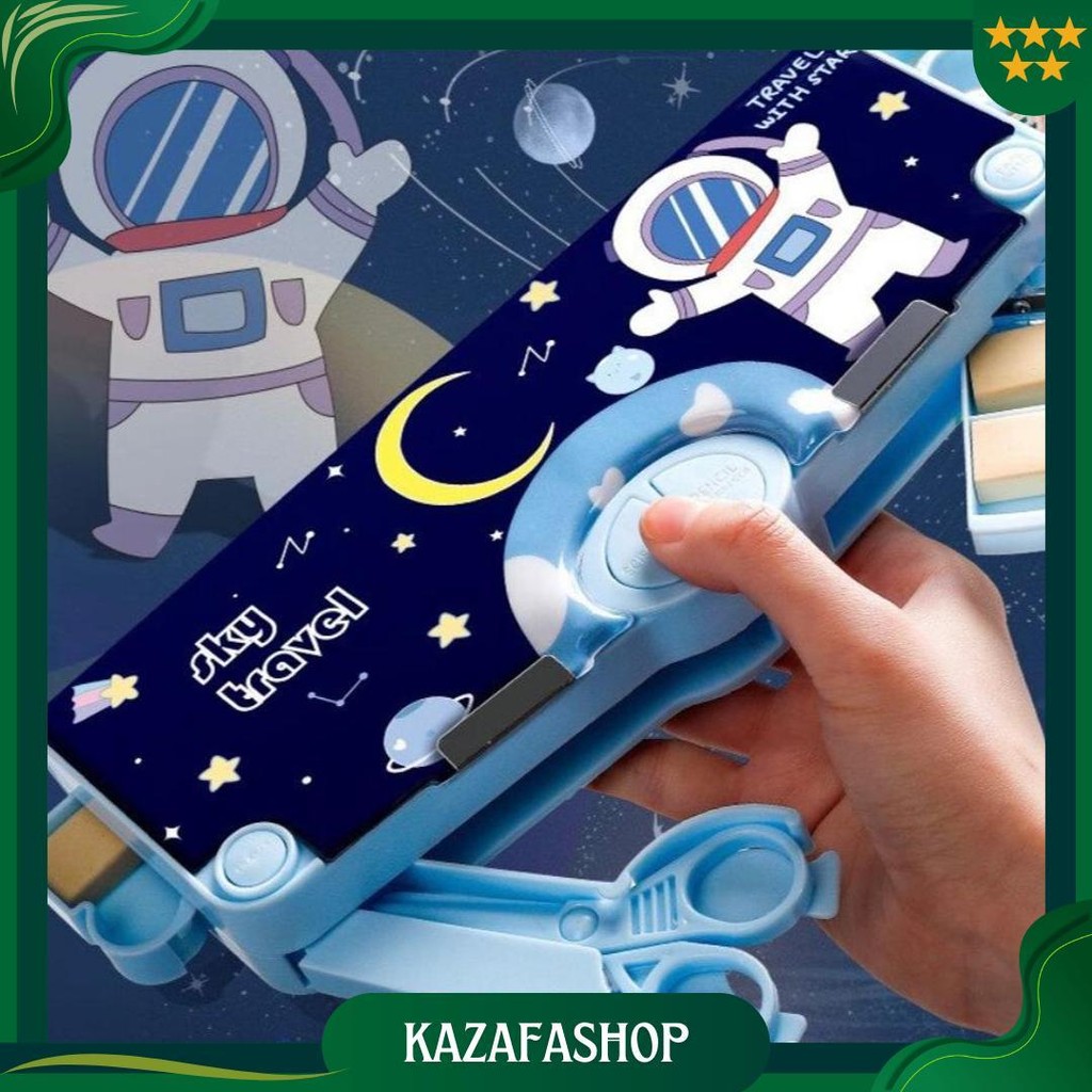 

Mm Kotak Pensil Pola Kartun Lapisan Ganda Dan Tunggal Dengan Rautan Kapasitas / Tempat Pensil Multifungsi Motif Unicorn / Dinosaurus / Astronot Untuk Anak Tk Sale